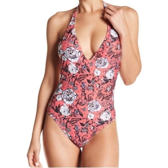 Vix Paula Hermanny Floral One Piece Swimsuit S - Picture 1 of 9